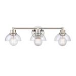 Julian 24'' Wide 3-Light Vanity Light - Polished Nickel