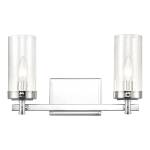 Melinda 15'' Wide 2-Light Vanity Light - Polished Chrome