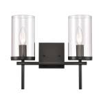 Oakland 13.5'' Wide 2-Light Vanity Light - Black