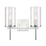 Oakland 13.5'' Wide 2-Light Vanity Light - Chrome