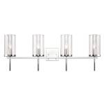 Oakland 32.5'' Wide 4-Light Vanity Light - Chrome