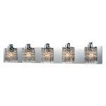 Optix 35'' Wide 5-Light Vanity Light - Polished Chrome