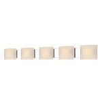 Pannelli 52'' Wide 5-Light Vanity Light - Chrome