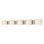 Pannelli 52'' Wide 5-Light Vanity Light - Stainless Steel