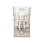 Pulsate 4.5'' Wide 1-Light Vanity Light - Satin Nickel