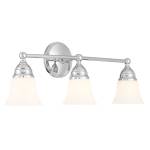 Sofia 24'' Wide 3-Light Vanity Light - Chrome