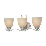 Triton 21'' Wide 3-Light Wall Lamp - Moonlight Silver
