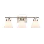 Vivica 24'' Wide 3-Light Vanity Light - Brushed Nickel
