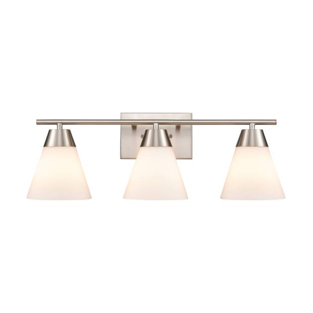 Vivica 24'' Wide 3-Light Vanity Light - Brushed Nickel