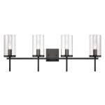 Oakland 32.5'' Wide 4-Light Vanity Light - Black