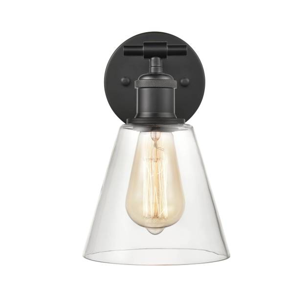 Scone 6'' Wide 1-Light Sconce - Matte Black
