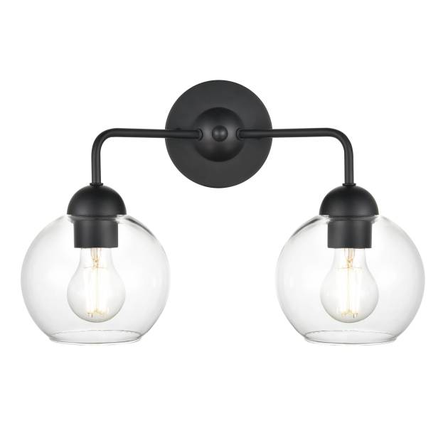 Astoria 15.75'' Wide 2-Light Vanity Light - Matte Black