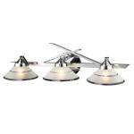 Refraction 25'' Wide 3-Light Vanity Light - Polished Chrome