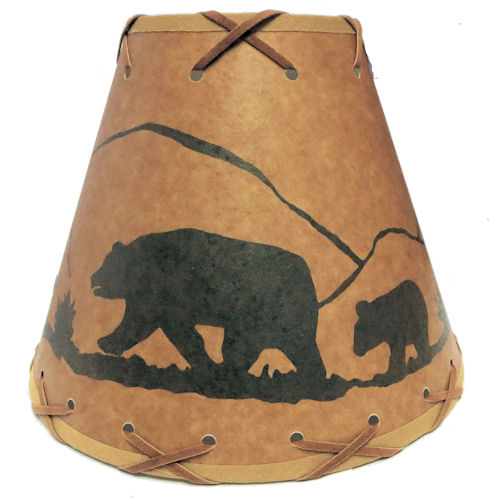 9" BEAR CLIP-ON LAMP SHADE