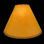 18" Rustic Crackle tan and wheat-colored paper hardback lamp shade (no lace)
